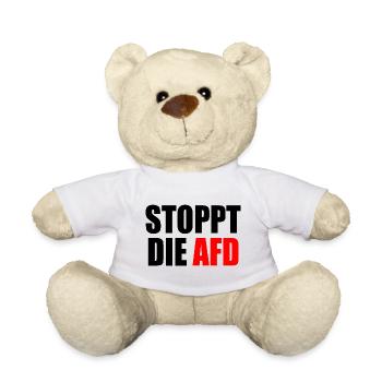 Stoppt die afd - Teddy - Weiß - Vorne