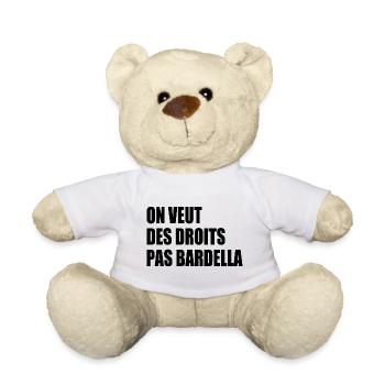 on veut des droits pas bardella - Nounours - blanc - Devant