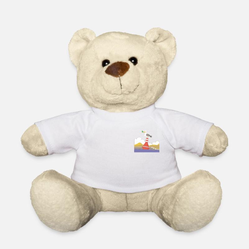 Die bretonische Möwe - Teddy - Weiß