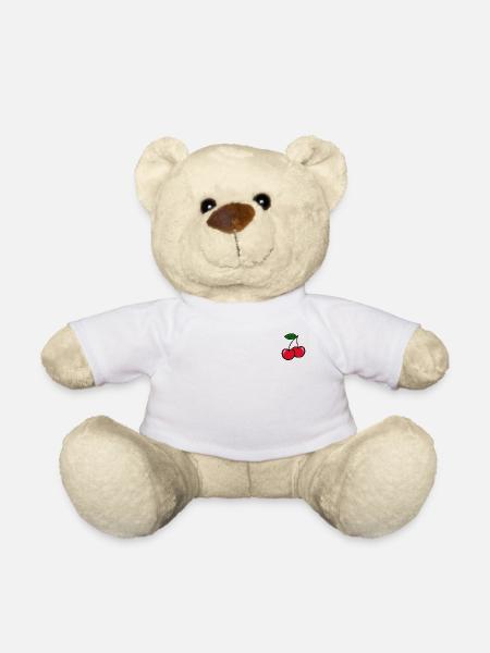 Kirsche - Teddy - Weiß