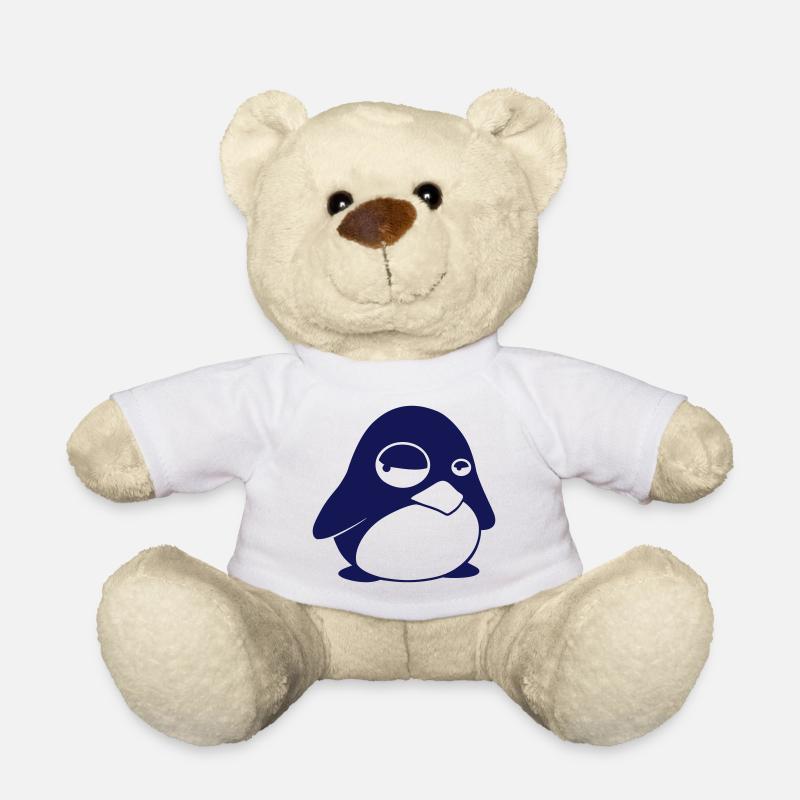 TUX Pinguin, LINUX v2.0 - Teddy - Weiß