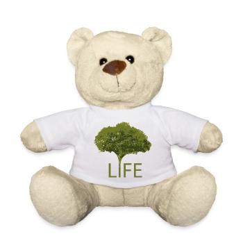 Arbre et Vie – Silhouette Verte - Nounours - blanc - Devant