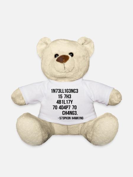 nerd & geek shirt: leetspeak - Teddy - Weiß