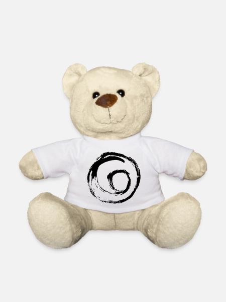 Wirbel Spirale Handgezeichnet Strudel Kreis Punkt - Teddy - Weiß