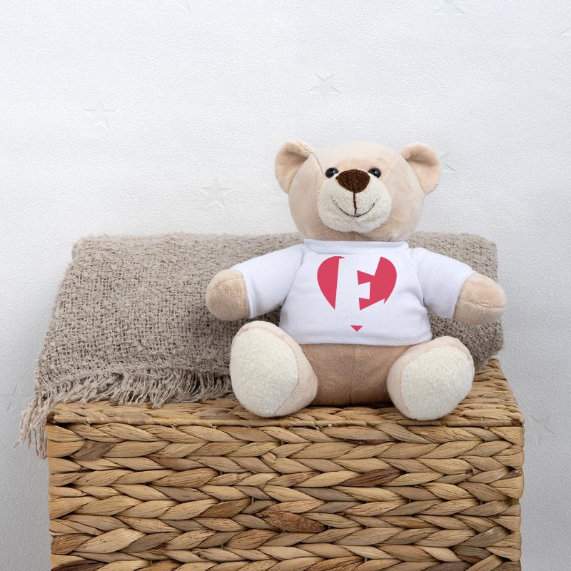 Cœur E - J'aime E Nounours