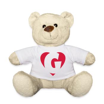Heart G - I Love G - Teddy Bear - white - Front