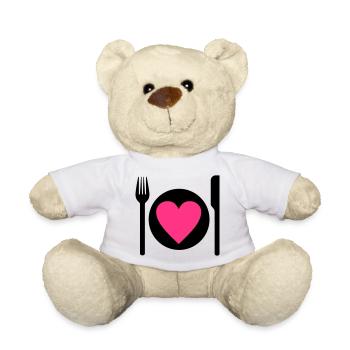 eat - Teddy Bear - white - Front
