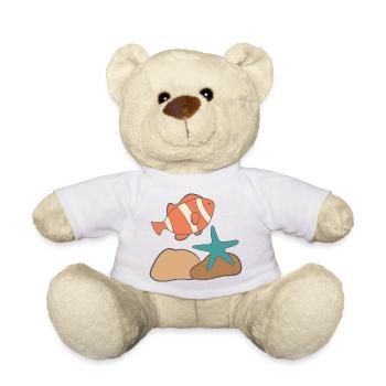 under water - Teddy Bear - white - Front