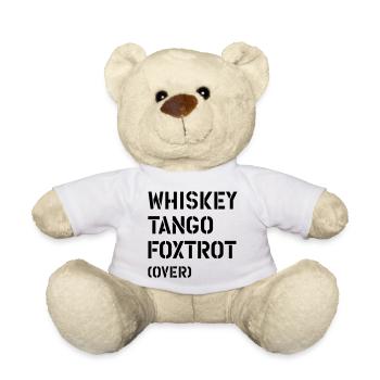 Whiskey Tango Foxtrot (over) - Teddy Bear - white - Front