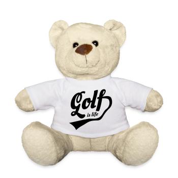 Welle ist Leben Retro-Design - Teddy - Weiß - Vorne