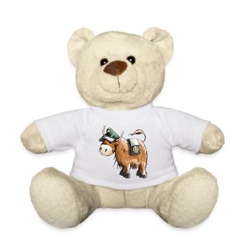 Cop as policeman - police - animals - funny - Teddy Bear - white - Front