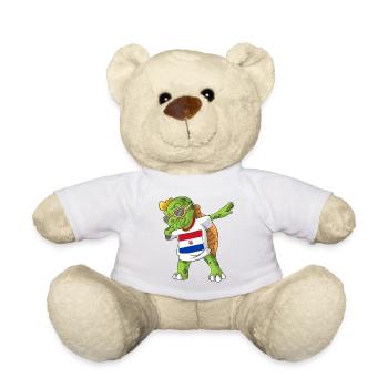 Paraguay Dabbing turtle - Teddy Bear - white - Front