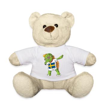 Schweden Dabbing Schildkröte - Teddy - Weiß - Vorne