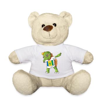St. Vincent und die Grenadinen Dabbing Schildkröte - Teddy - Weiß - Vorne