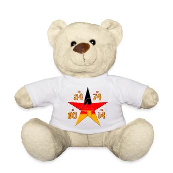 Deutschland - 4 Sterne - Teddy - Weiß - Vorne