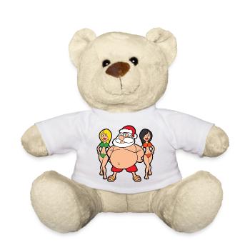 Santa Claus Christmas Santa - Teddy Bear - white - Front