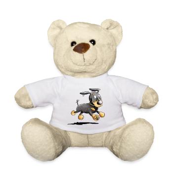 Flotter Dackel - Dachshund - Teckel - Geschenk - Teddy - Weiß - Vorne