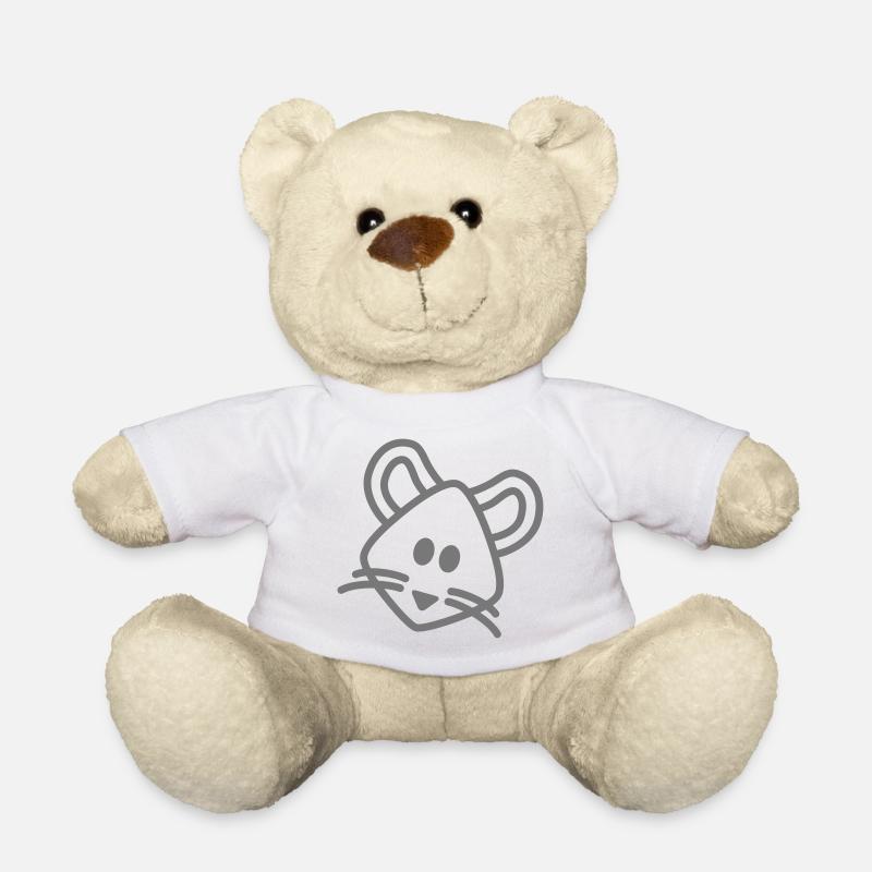 mouse Maus Mäuschen - Teddy - Weiß