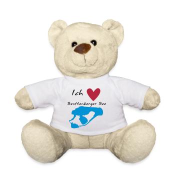 Ich liebe den Senftenberger See - Teddy - Weiß - Vorne