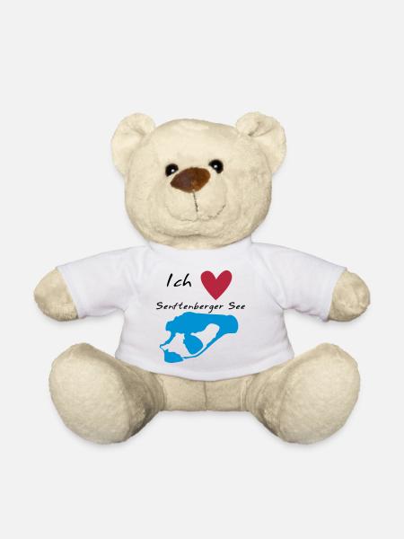 Ich liebe den Senftenberger See - Teddy - Weiß