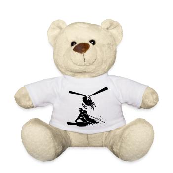 Heliskiing - Teddy Bear - white - Front