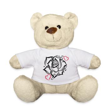 Rose Herzen Liebe Blume Blühen Romantisch - Teddy - Weiß - Vorne