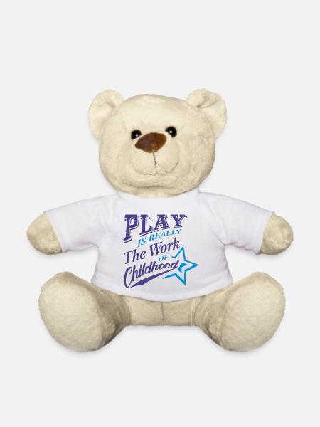 Kindheitsträume Inspirierendes Zitat-Design - Teddy - Weiß