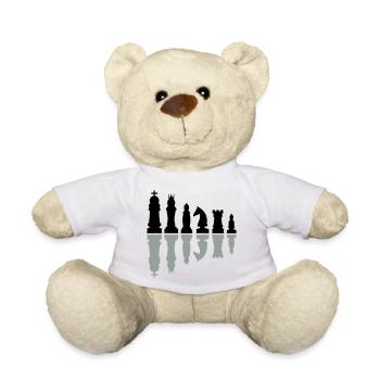 schach sport schachfiguren - Teddy - Weiß - Vorne