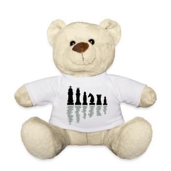 schach schachfiguren - Teddy - Weiß - Vorne
