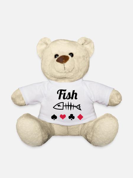 Poker : Fish - Nounours - blanc