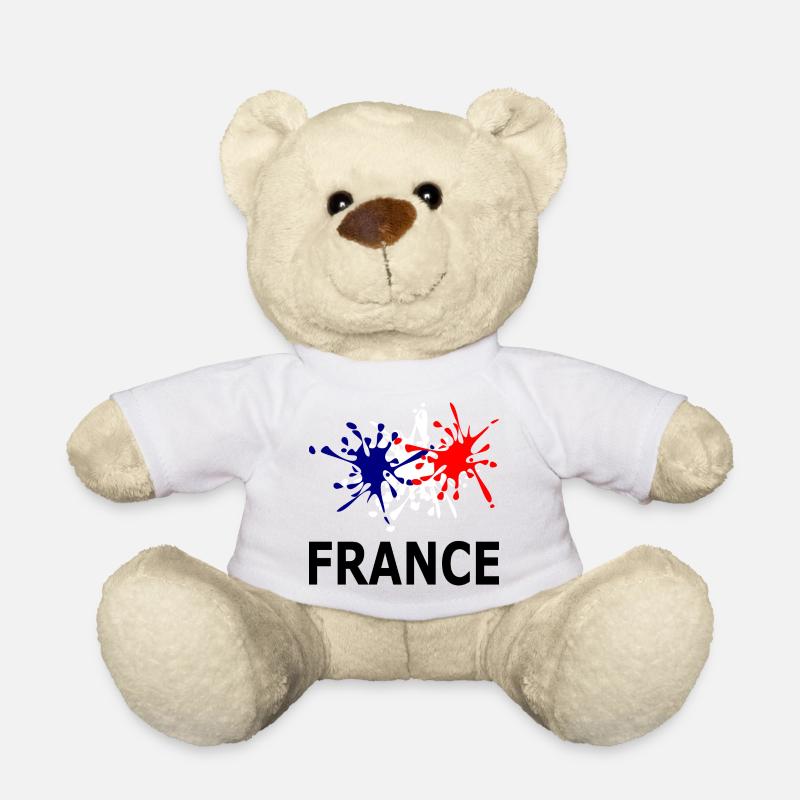 Bleu Blanc Rouge Frankreich - Teddy - Weiß