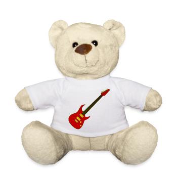 guitar - Teddy Bear - white - Front