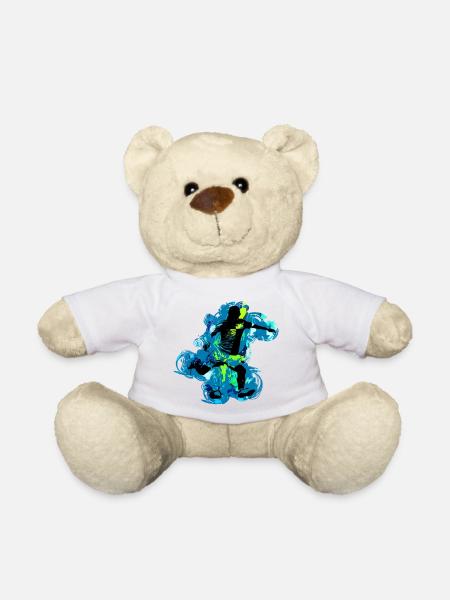 Fussball - Teddy - Weiß