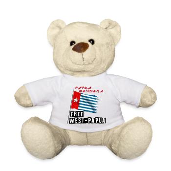 Freies Papua, Papua merdeka - Teddy - Weiß - Vorne