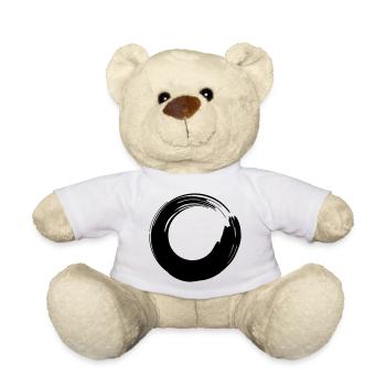 Pinselstrich-Kreis - Teddy - Weiß - Vorne