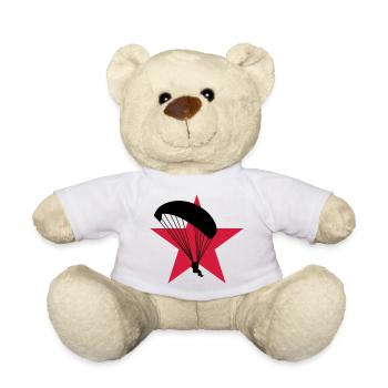Parapente Parapentiste Sport Extrême Parachutisme - Nounours - blanc - Devant