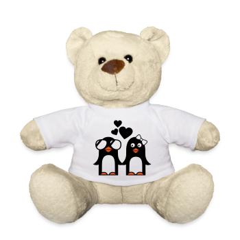 valentinstag pinguine - Teddy - Weiß - Vorne