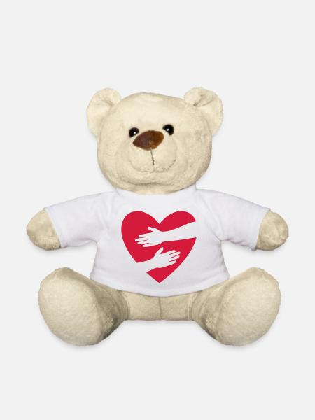 Umarmung - Teddy - Weiß