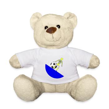 Coup de pied de foot sur Blue Crescent - Nounours - blanc - Devant