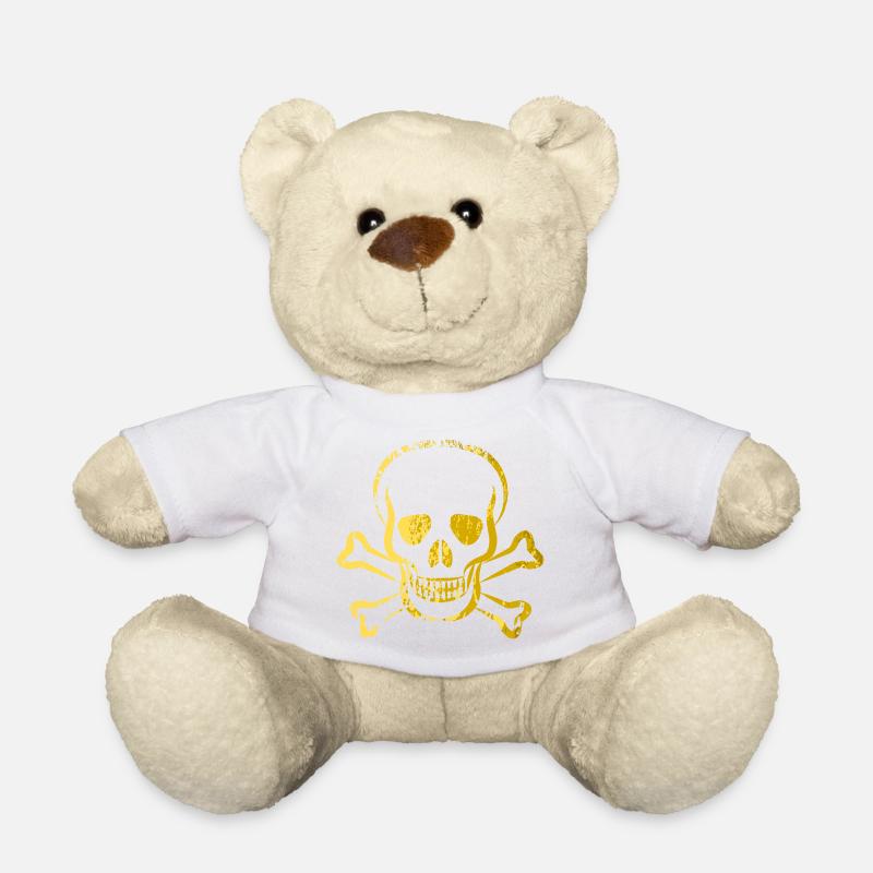Totenkopf - Skull - Skull & Bones - Teddy - Weiß