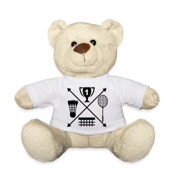 badminton - Nounours - blanc - Devant