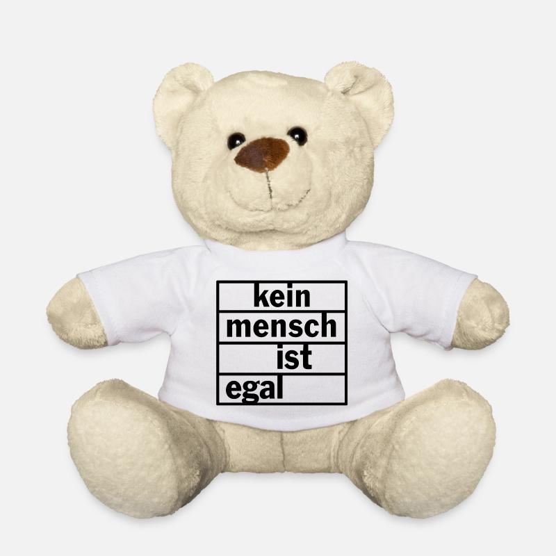 Kein Mensch ist egal - Teddy - Weiß