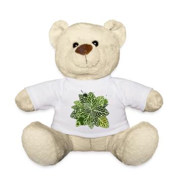 Mosaic plant in graffiti style - Teddy Bear - white - Front