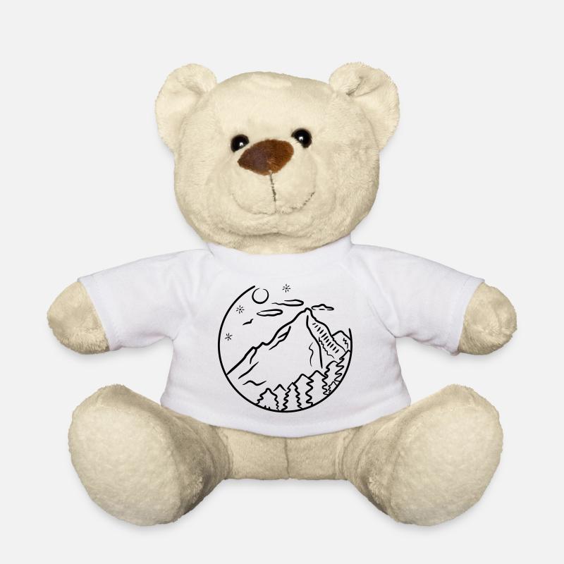 Montagnes- - Nounours - blanc