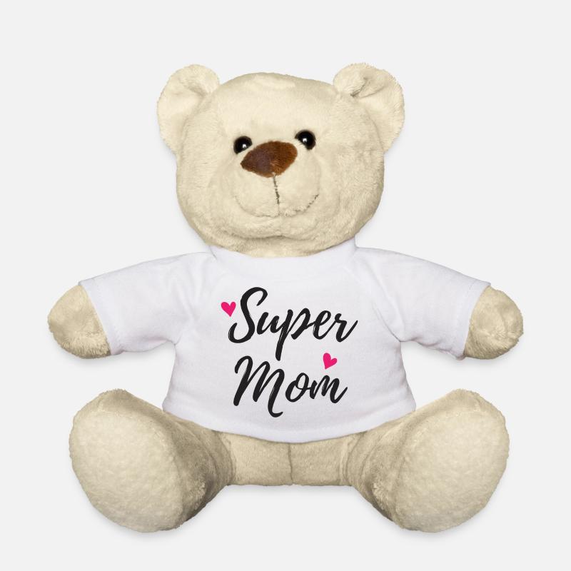 super maman - Nounours - blanc