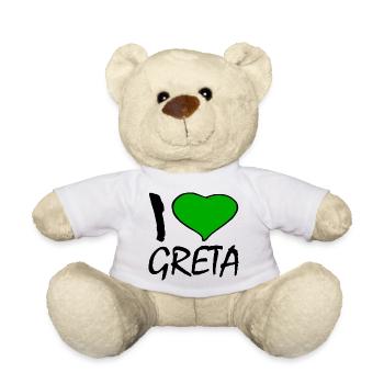 I love greta - Teddy - Weiß - Vorne