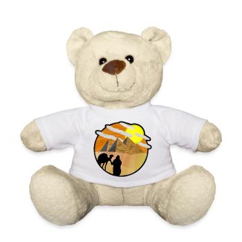 Egypt Egypt Pyramides vacances le Caire Idée cadeau - Nounours - blanc - Devant