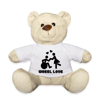 Wheellove für Rollstuhlfahrer, die tanzen * - Teddy - Weiß - Vorne