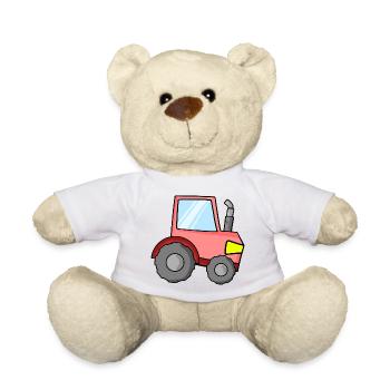 Tractor for children - Teddy Bear - white - Front