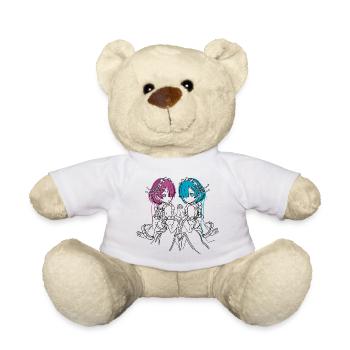Twins v2 - Teddy Bear - white - Front